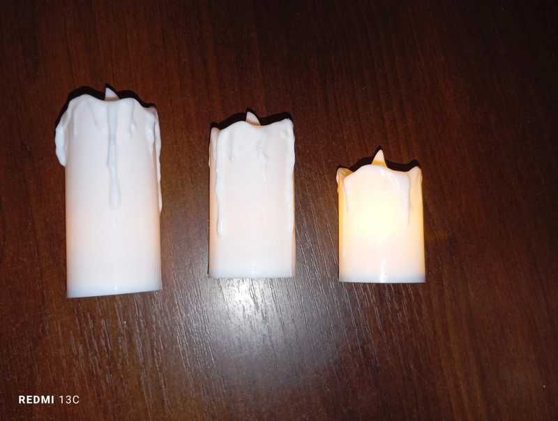 Zestaw małych świeczek led