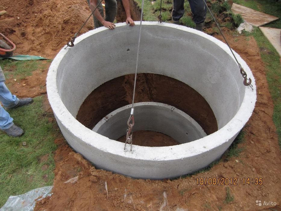 Копка слевных ям, чистка колодцев.