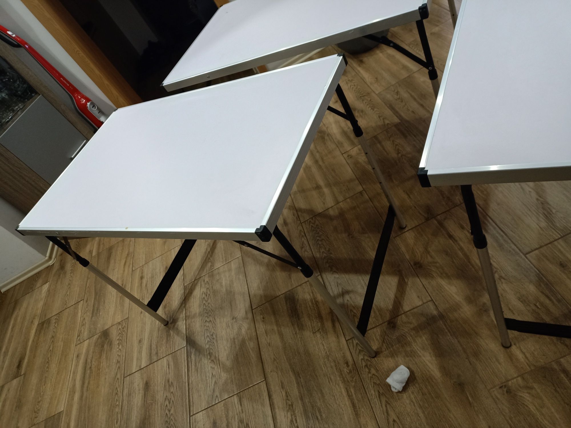 Stół stolik aluminiowy wielofunkcyjny 3 sztuki
