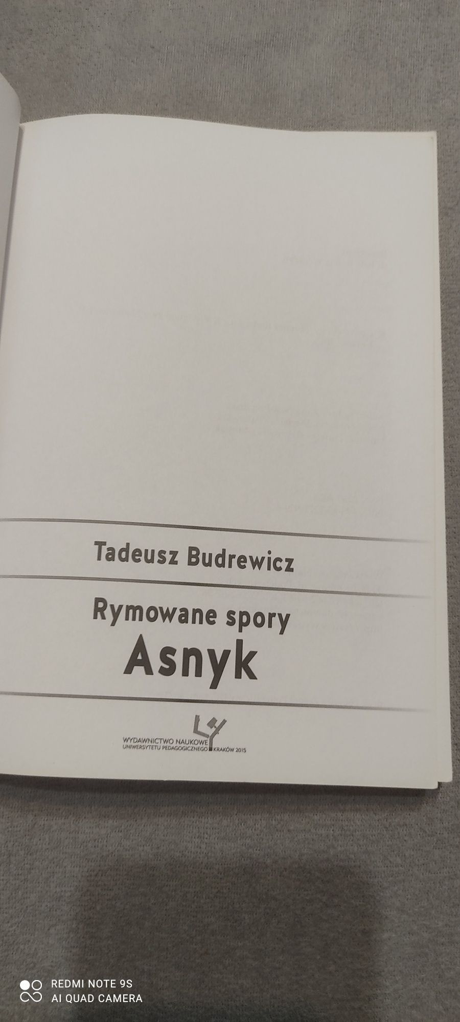 Rymowane spory Asnyk