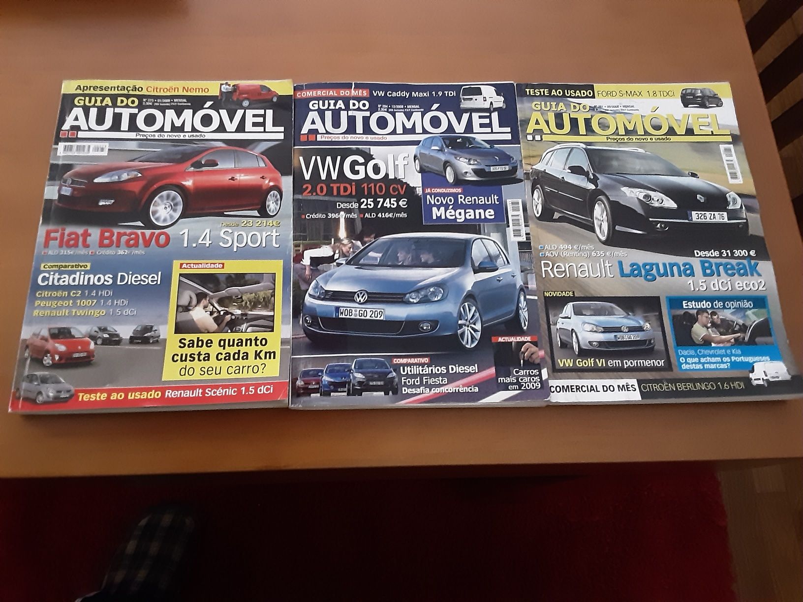 Revistas Guia do Automóvel de 2004 a 2012