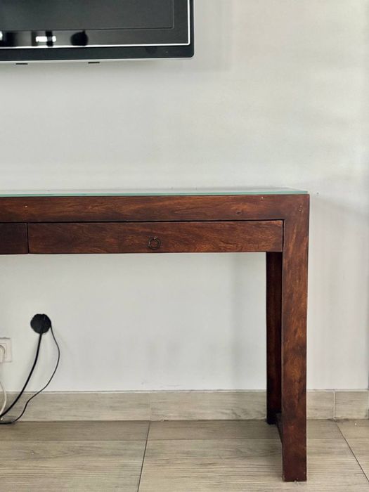 Konsola toaletka stolik RTV  z litego dębu 135X73X40