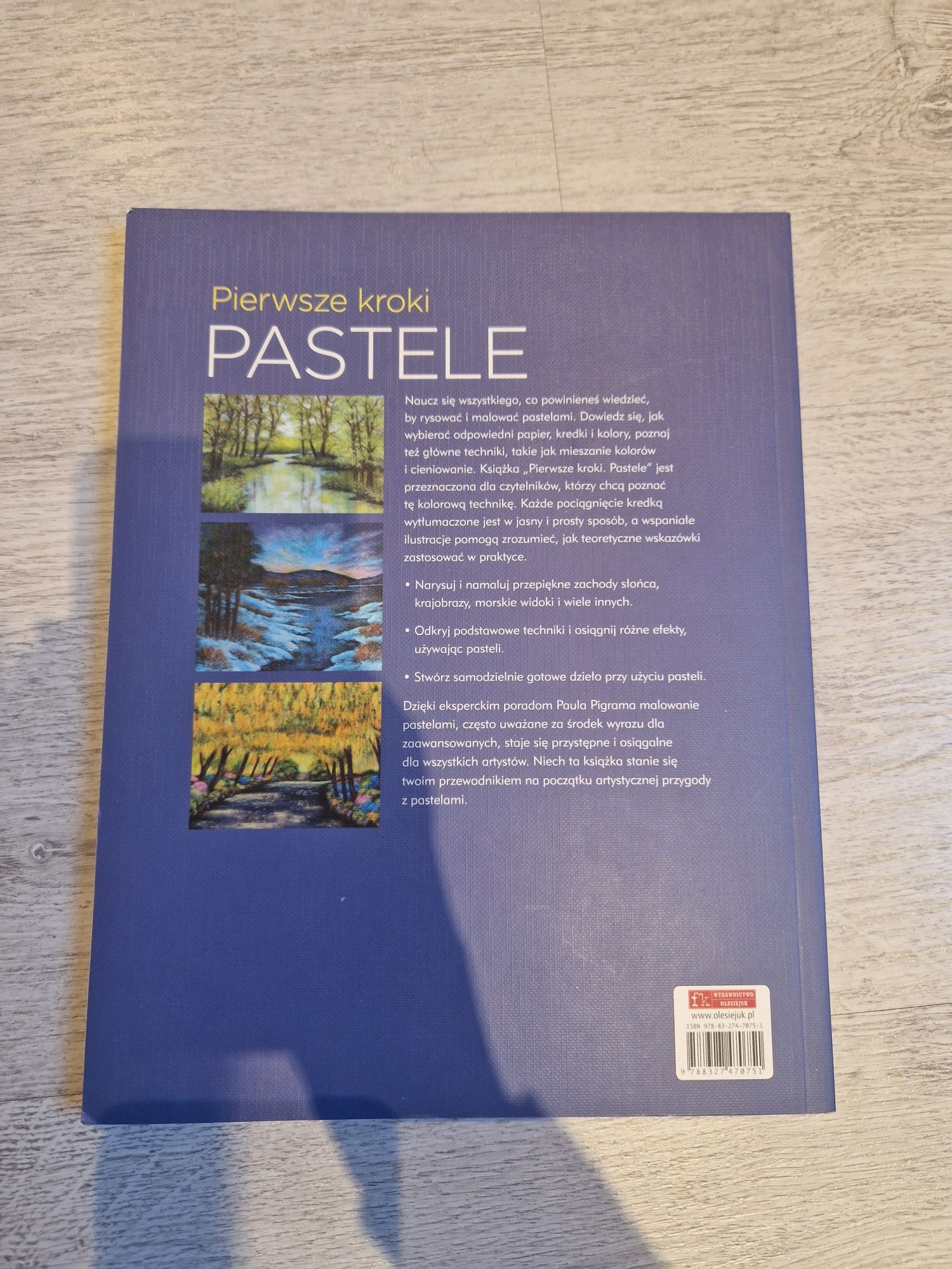 Pierwsze kroki pastele książką Paul Pigram
