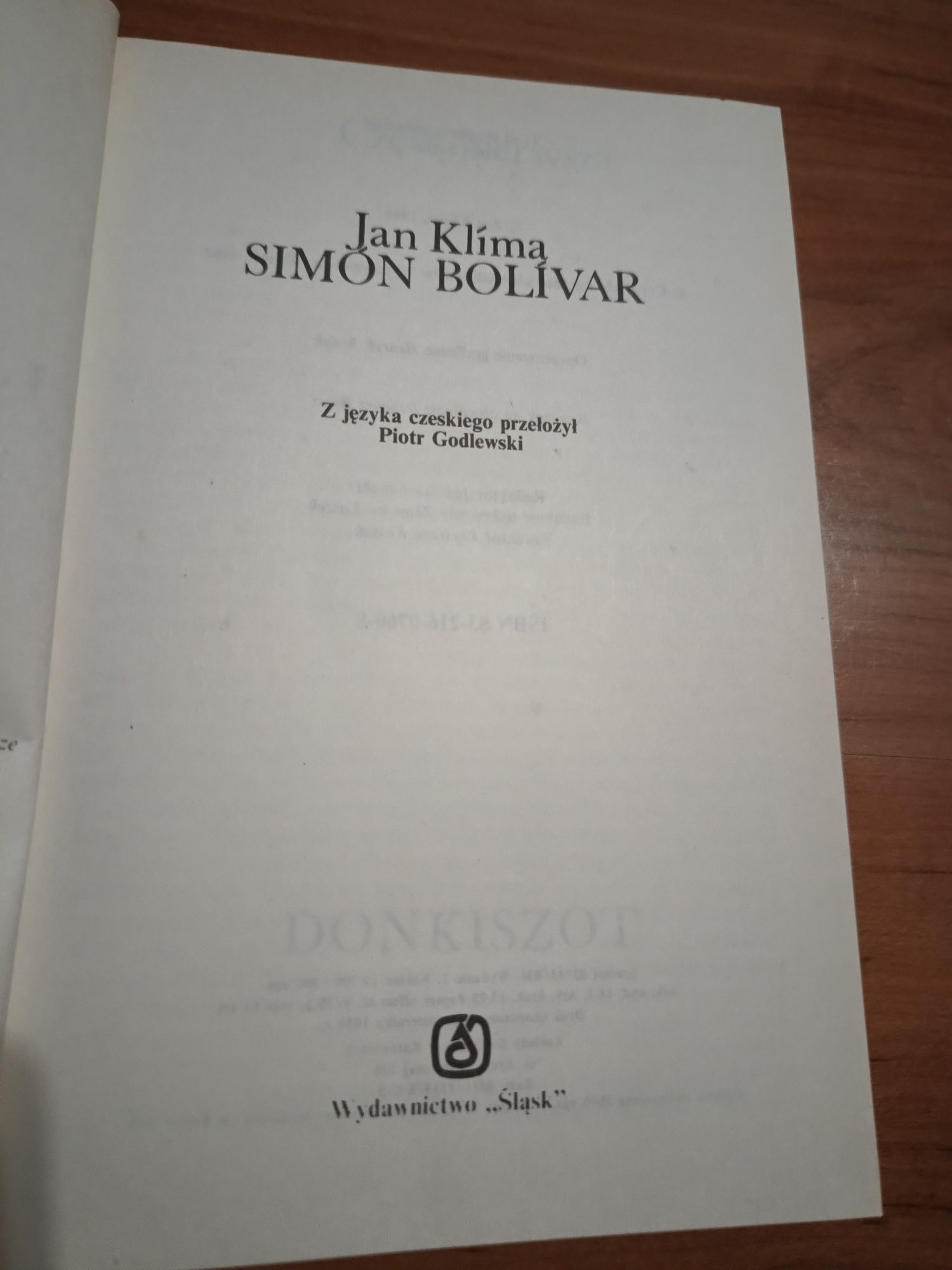 "Simon Bolivar" - Jan Klima