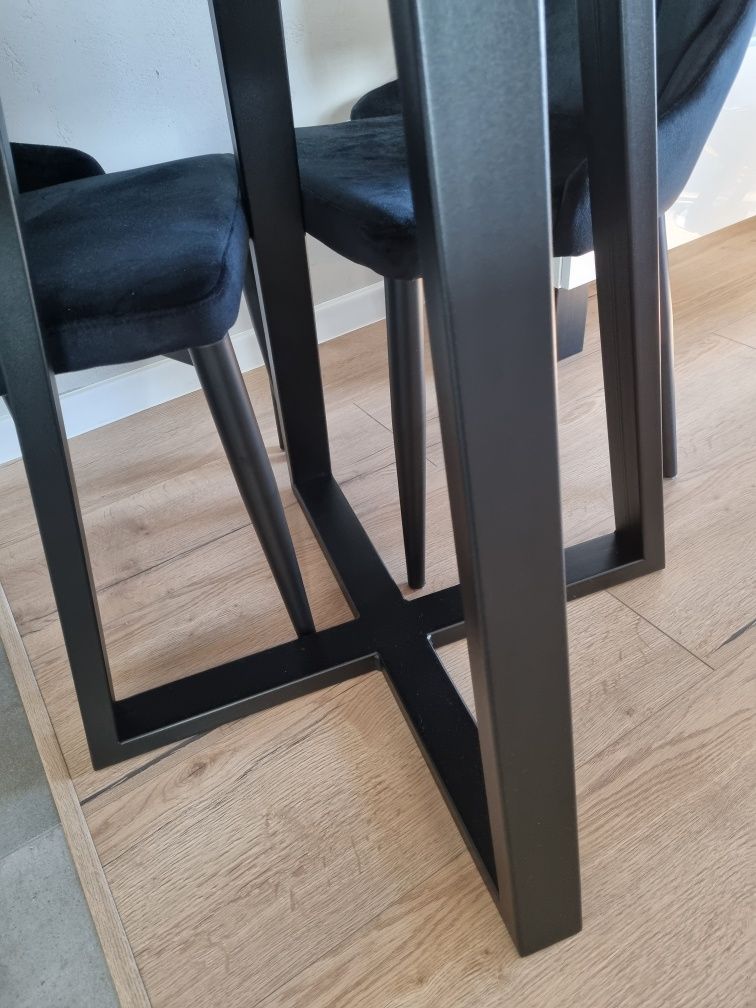 Stół okrągły o średnicy 100 cm stół loftowy