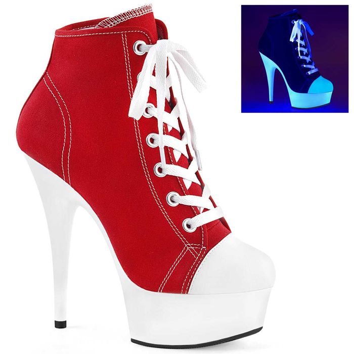Czerwone botki | Pole dance | Pleaser | szpilki | r. 40 | 15 cm