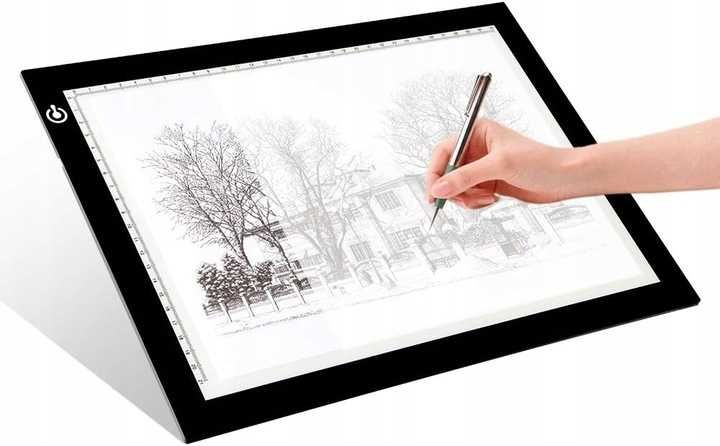 Podkładka A4 Light Pad z zestawami do malowania diamentami