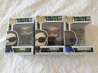 conjunto de 3 figuras Pop Funko.  do filme Matrix