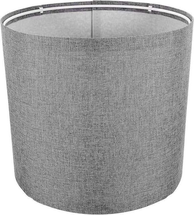 NOLITOY Abażur z tkaniny bawełnianej szary średnica 20 cm