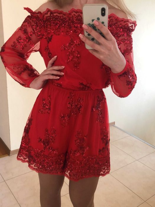 вечернее коктейльное платье комбинезон размер М