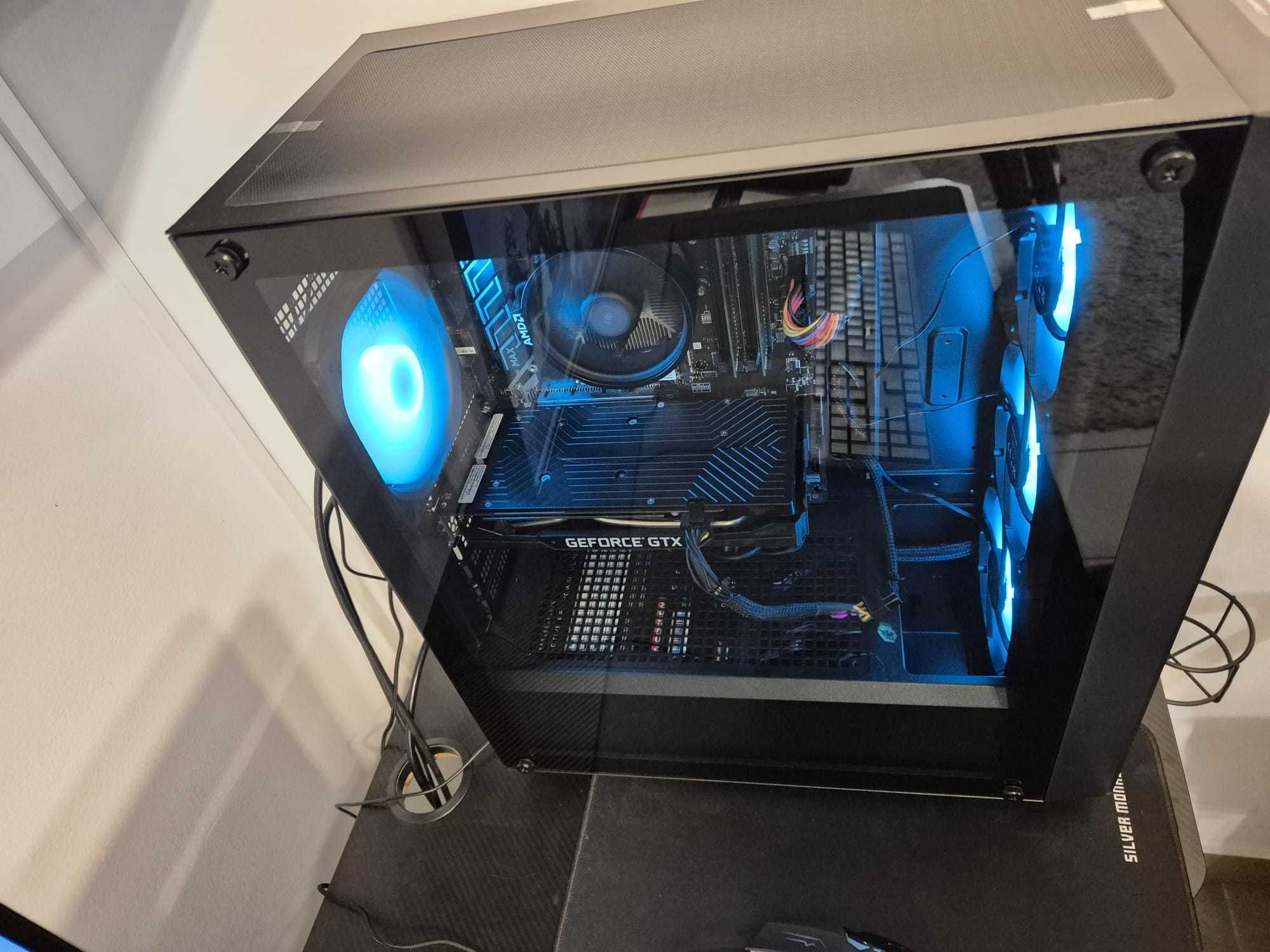 Zestaw Komputer do gier ryzen 7 monitor 27 cali klawiatura myszka