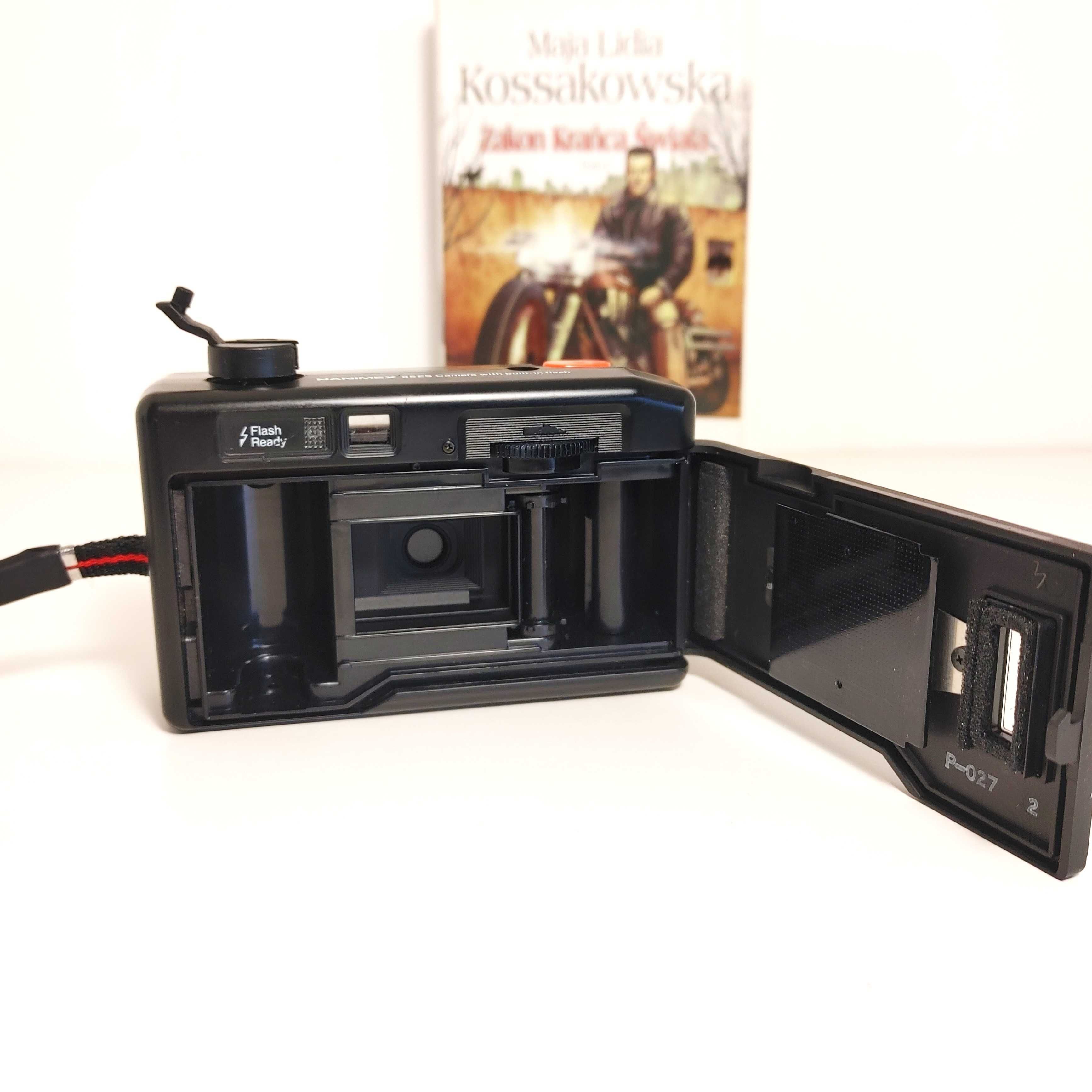 Designerski kompaktowy aparat analogowy HANIMEX 35es lata 80 te XX w