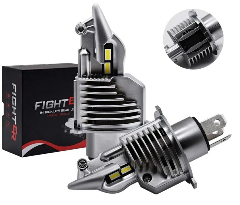 Лампа Н4 Fighter Led Светодиодные лампы компактные ближний дальний СТГ