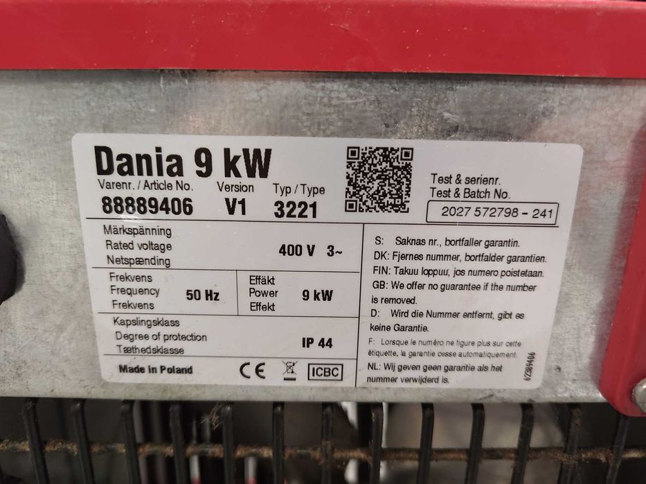 Nagrzewnica DANIA 9kW