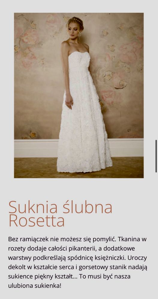 Suknia ślubna Rosetta r.40 Monsoon Bridal