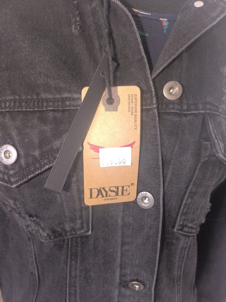 Kurtka długa jeans Modna