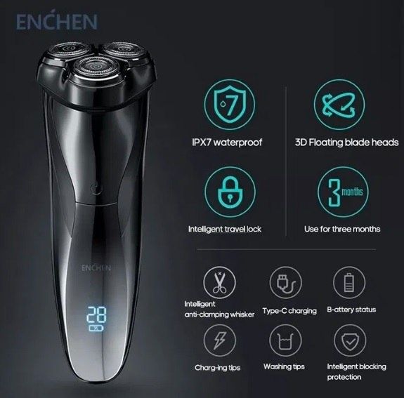 Акція Электробритва Xiaomi Enchen BlackStone 3, IPX7, 3D Shaving Razor