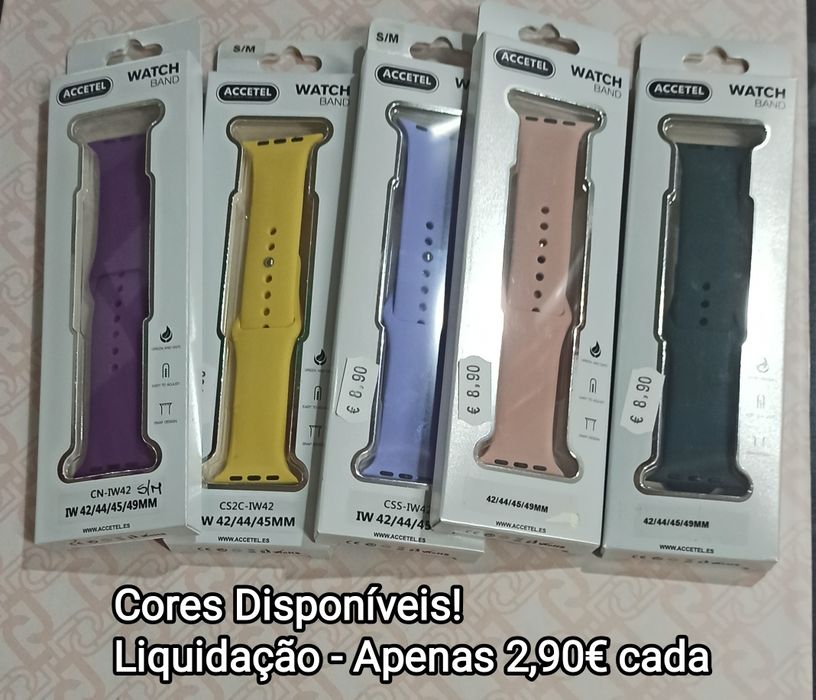 Bracelete Borracha P/ A. Watch 42 / 44 / 45 / 47  / 49 mm -Nova