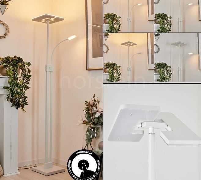 Lampa stojąca podłogowa nowoczesna LED CASALUX 185cm ramię do czytania