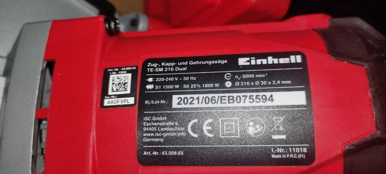 Piła ukosowa , ukośnica TE-SM 216 DUAL