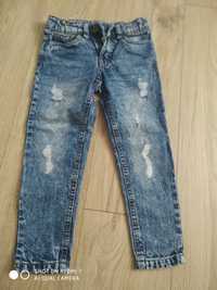 Spodnie dla dziewczynki jeansy 104