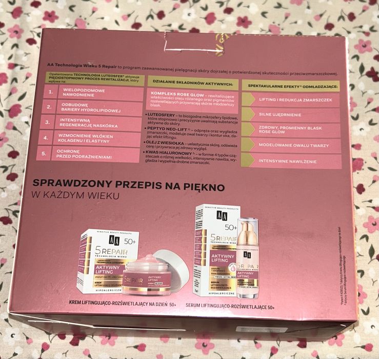 aAA Zesraw prezentowy Krem + Serum Technologia 5Repair Altywny lifting
