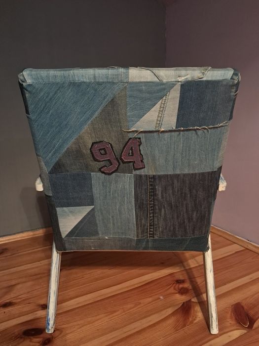 Fotel Var B-310 Chierowski obszyty w jeans