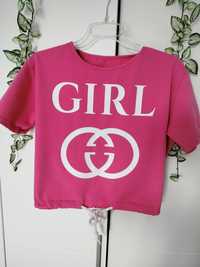 koszulka oversize dla dziewczynki bluzka