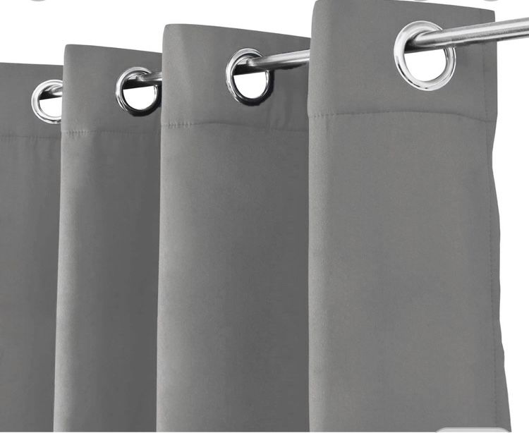 Zasłony gładkie  szare PROMOCJA