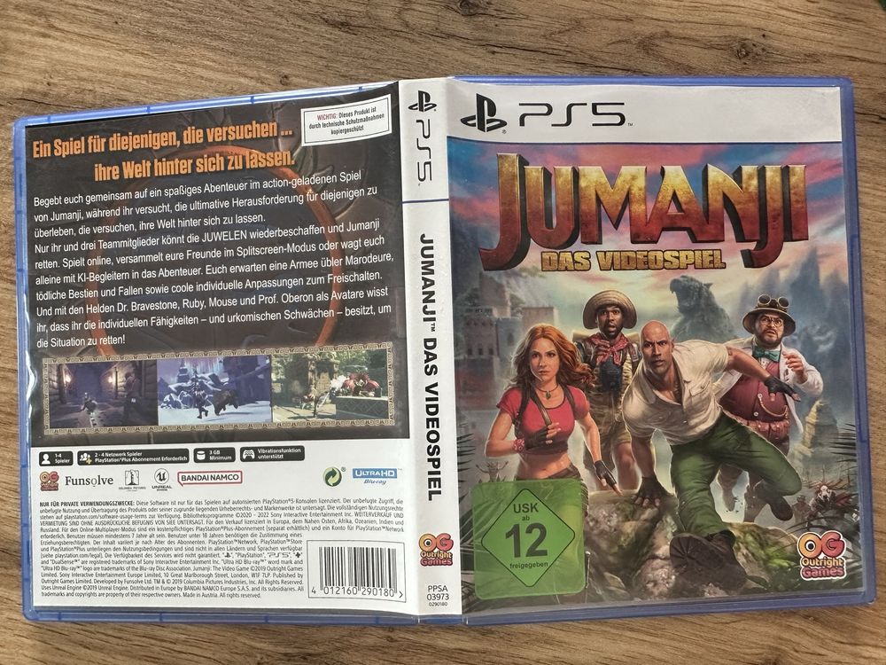 Jumanji Video Gra Playstation 5