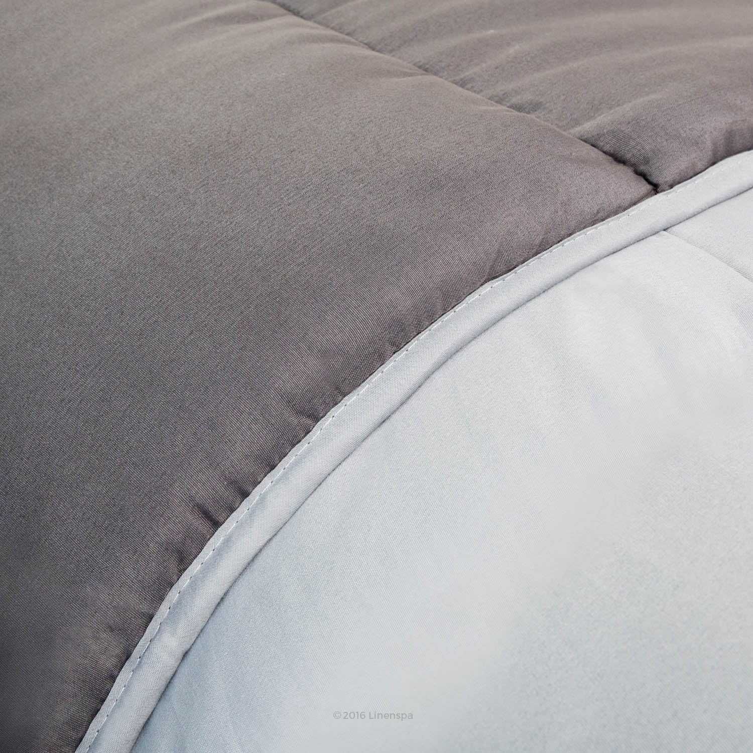 Linenspa all-season duvet – very soft – duvet 135 x 200 cm, grey