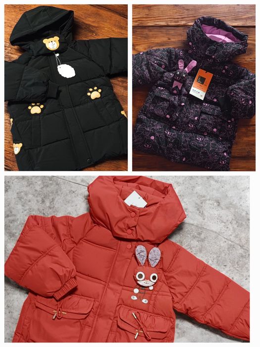 Зимова куртка для дівчинки, розмір 110 - 116