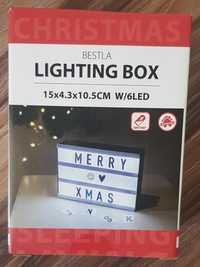 Świecące pudełko napis literki podświetlane Lightning Box Jysk