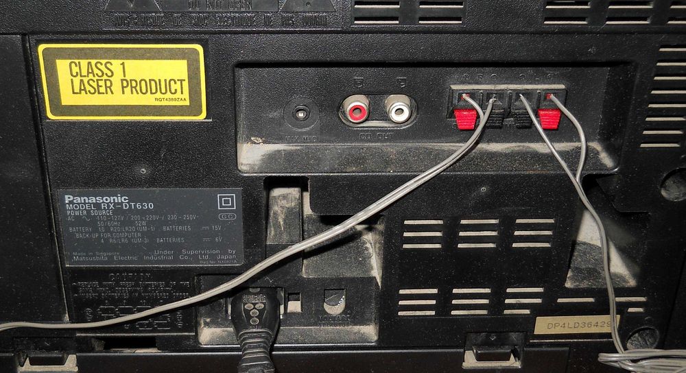 Panasonic RX-DT630 лопнули пассики и неисправность звука.