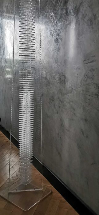 Stojak plexi na płyty CD z lat 80, Vintage