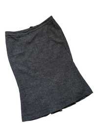 Spódniczka spódnica H&M 46 XXXL 3XL wełna wool melanż