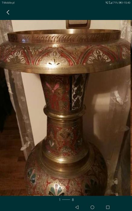 Mosiężna amfora arabska