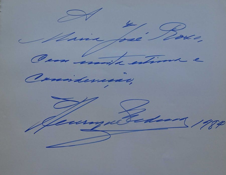 Henrique Medina (Pintor - Com Dedicatória e Autografado Ano 1984)