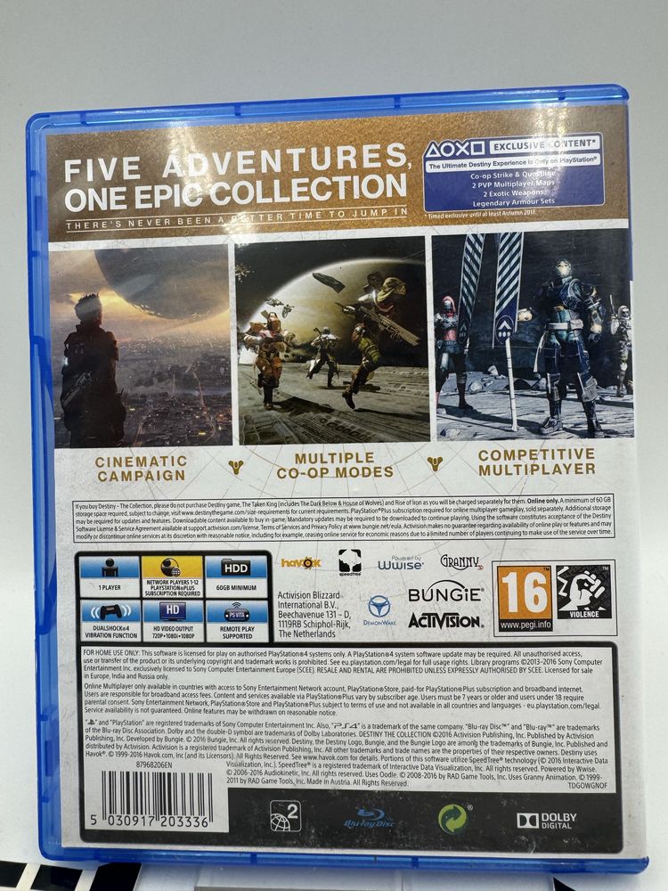 Destiny Collection Ps4 Gwarancja