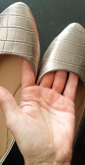 Baleriny złote,nowe, rozm.39 Pep&co