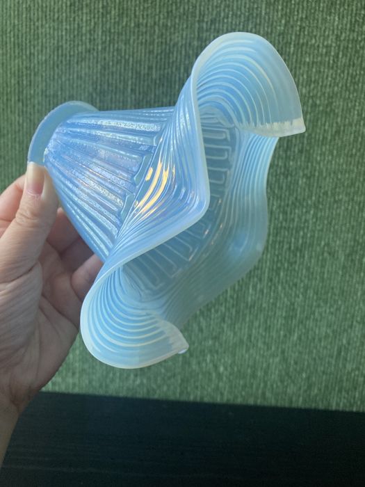 Przedwojenny opalizujący stary klosz do lampy secesja klosik tulipan