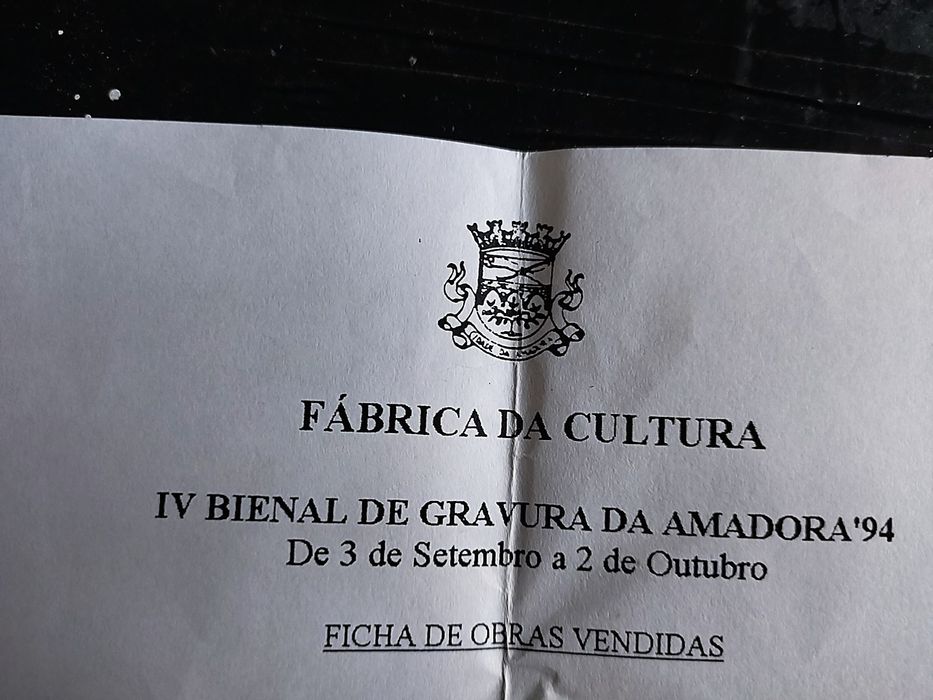 Serigrafia Técnica Mista "Carneiro" de Rosália