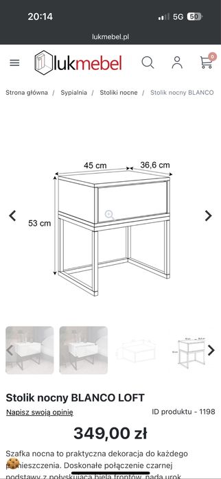 Szafka rtv oraz szafki nocne
