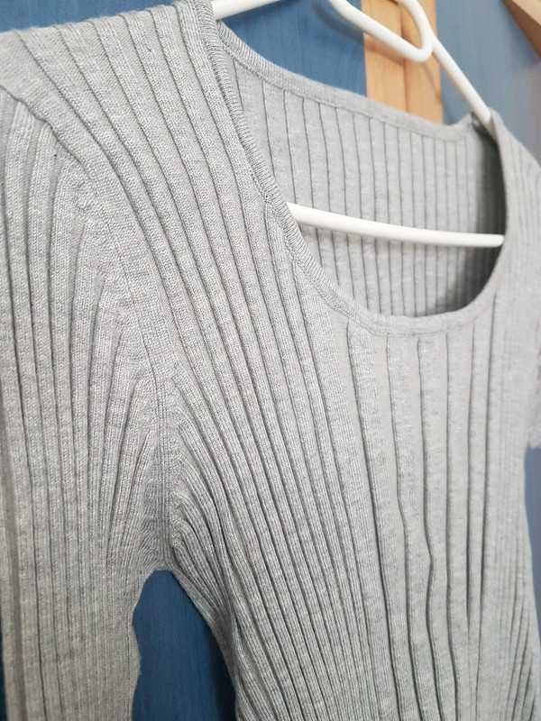 Sweter bluzka długi rękaw rozmiar S szary szybka wysyłka