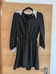 Vestido clássico preto e branco