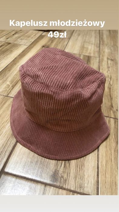 Kapelusz bucket różowy