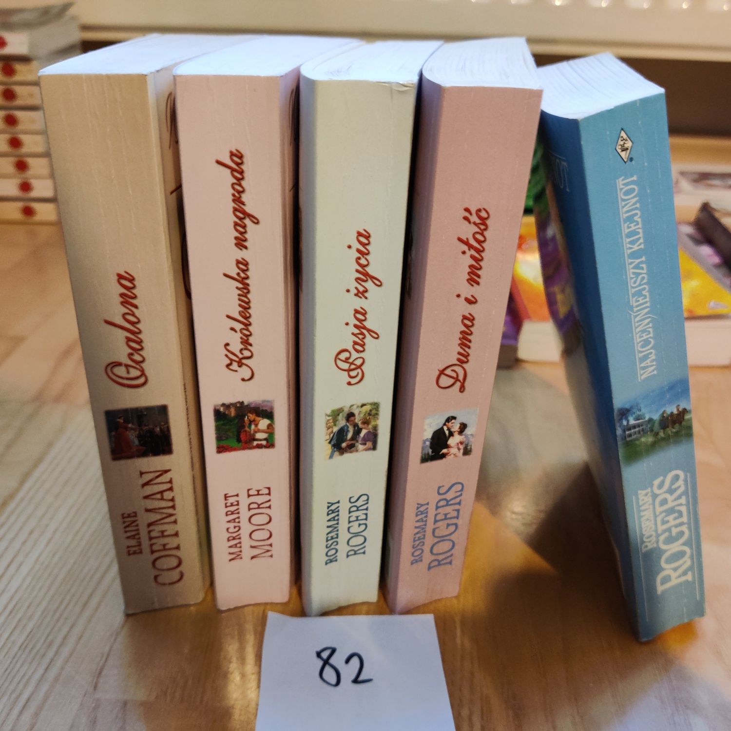 Zestaw 5 romansów historycznych Harlequin Rogers, Coffman, Moore