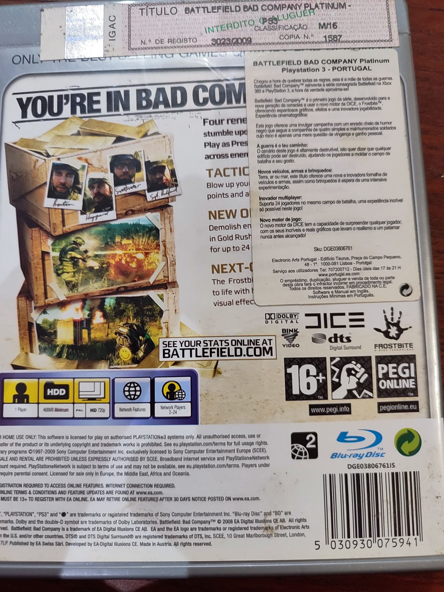 Jogo Bad Company PS3