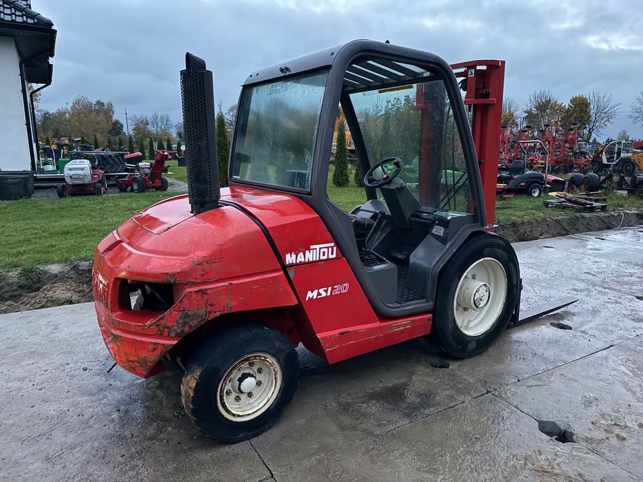 wózek widłowy terenowy MANITOU MSI20 przesuw boczny diesel 2200mth