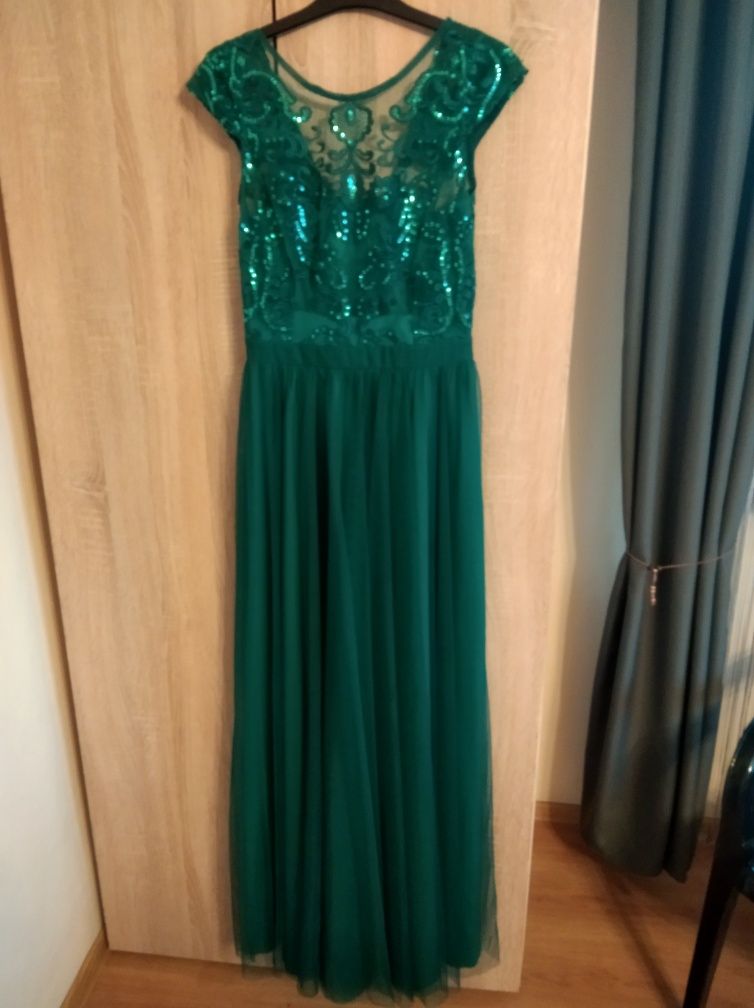 Piękna zielona suknia roz.36